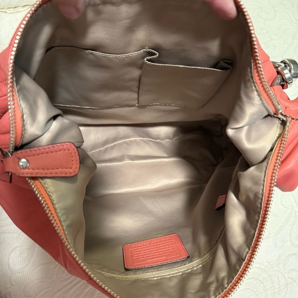 Gently Used COACH Pink Leather Shoulder Bag - Picture 2 of 9